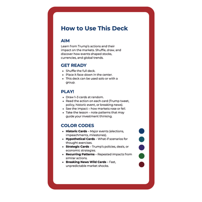 Tump Market Trends: Political & Market Trigger Deck