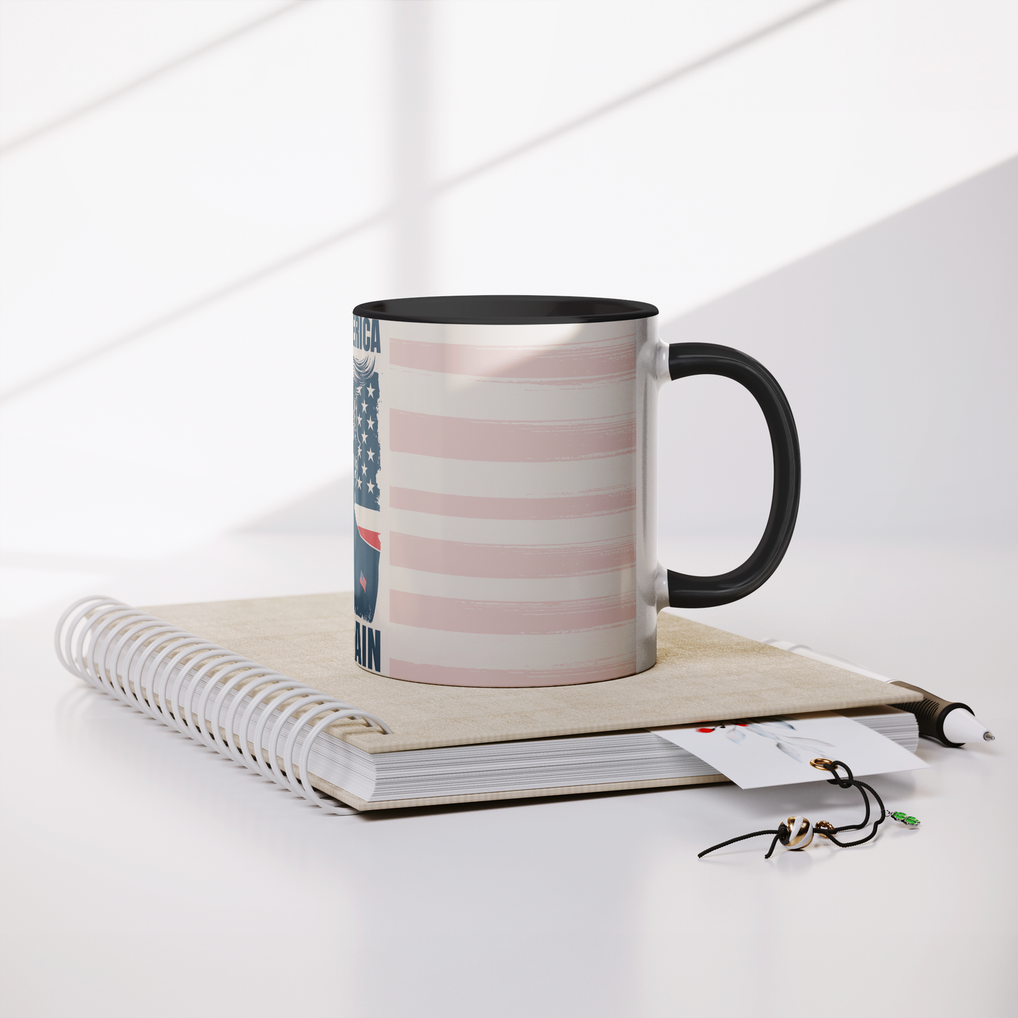 MAGA_KING_11oz_Black_Accent_Mug_Mug_Lifestyle_Notebook_Mockup.png