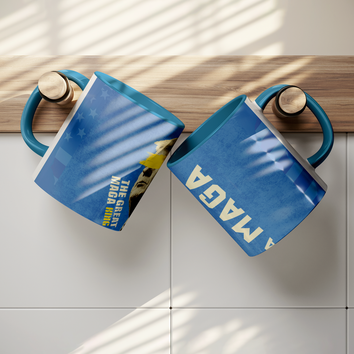 MAGA_KING_11oz_Blue_Accent_Mug_Hanging_Mugs_Mockup.png